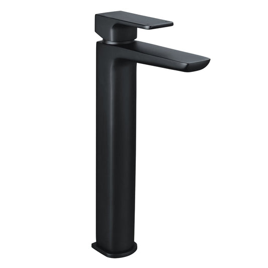 Zena Matt Black Tall Basin Mixer Tap