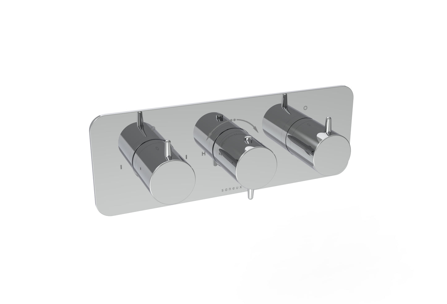 EDEN 3 way handles & plate finish kit in landscape (for ED021L)