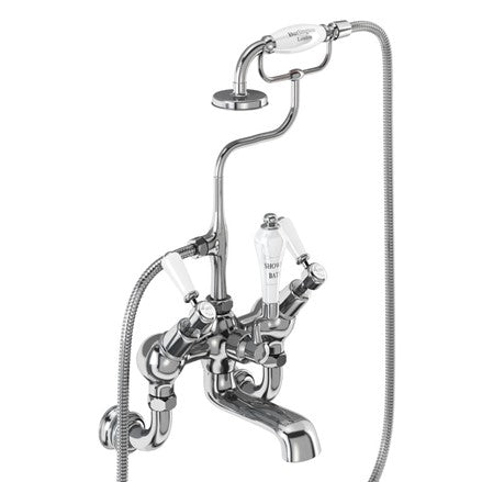 Kensington Regent Angled Bath Shower Mixer Wall Mounted