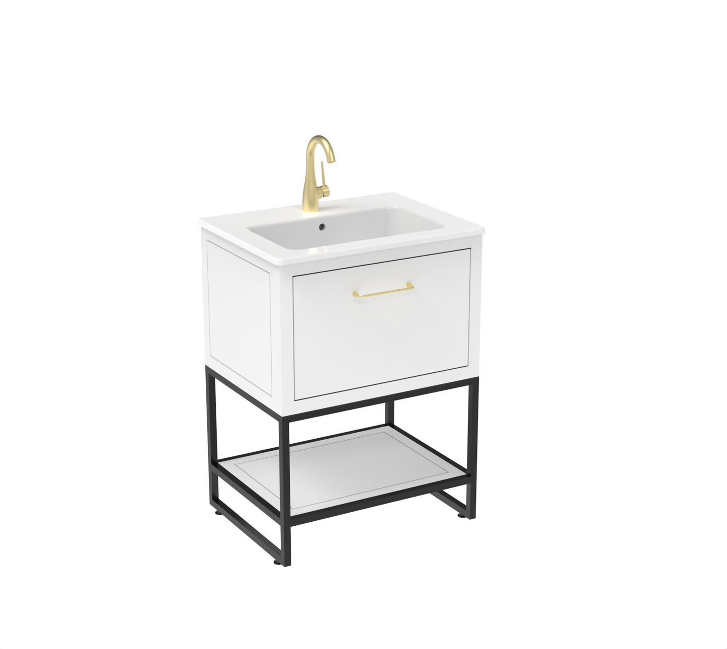 KINGSBURY 60cm 1 drawer floor standing unit