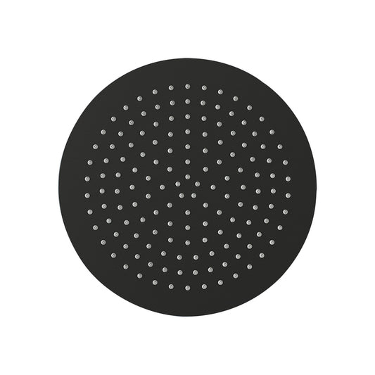 Slimline 300mm Matt Black Round shower head