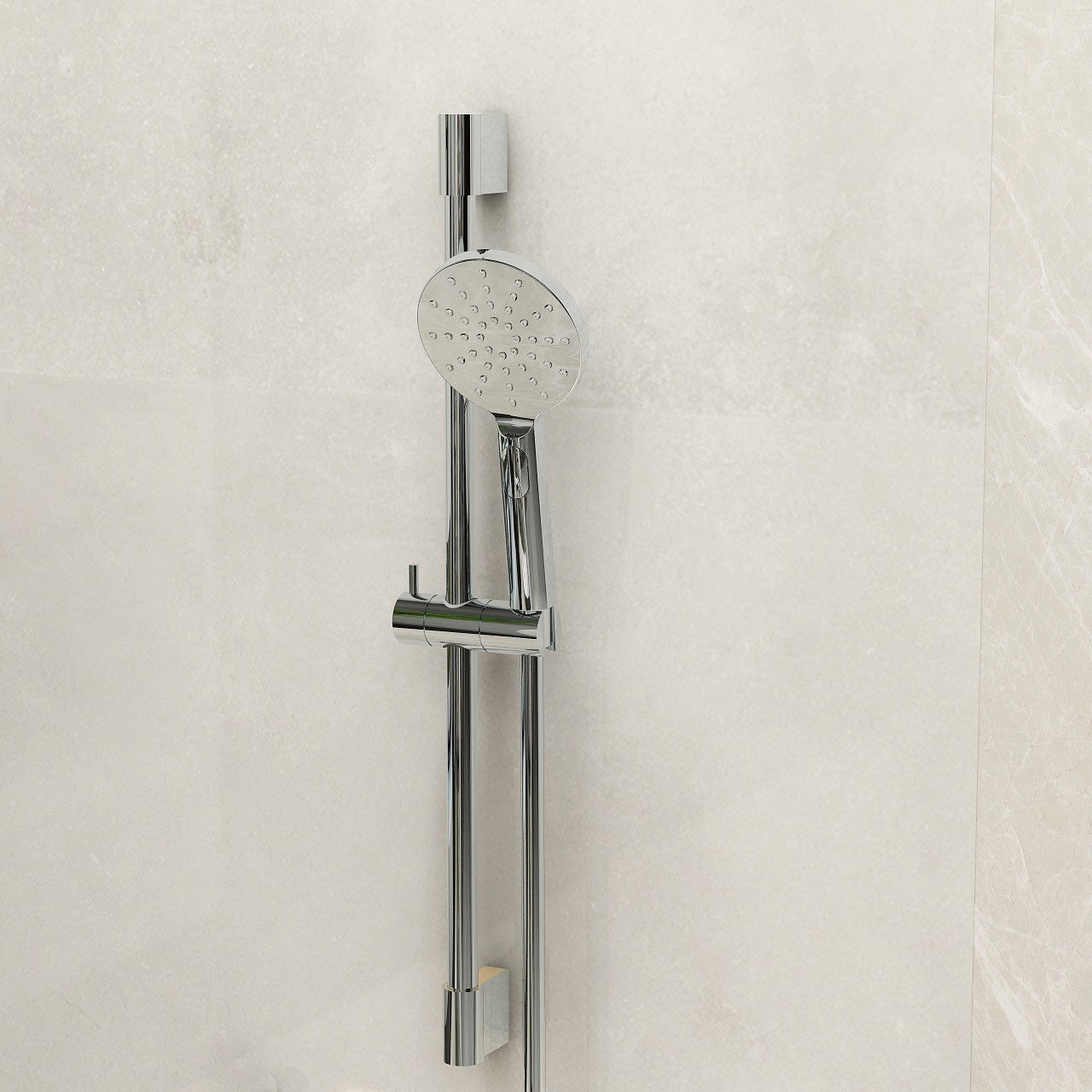 Ravine Slide Rail Kit in Chrome incl 1.5m hose and Multifunction handset