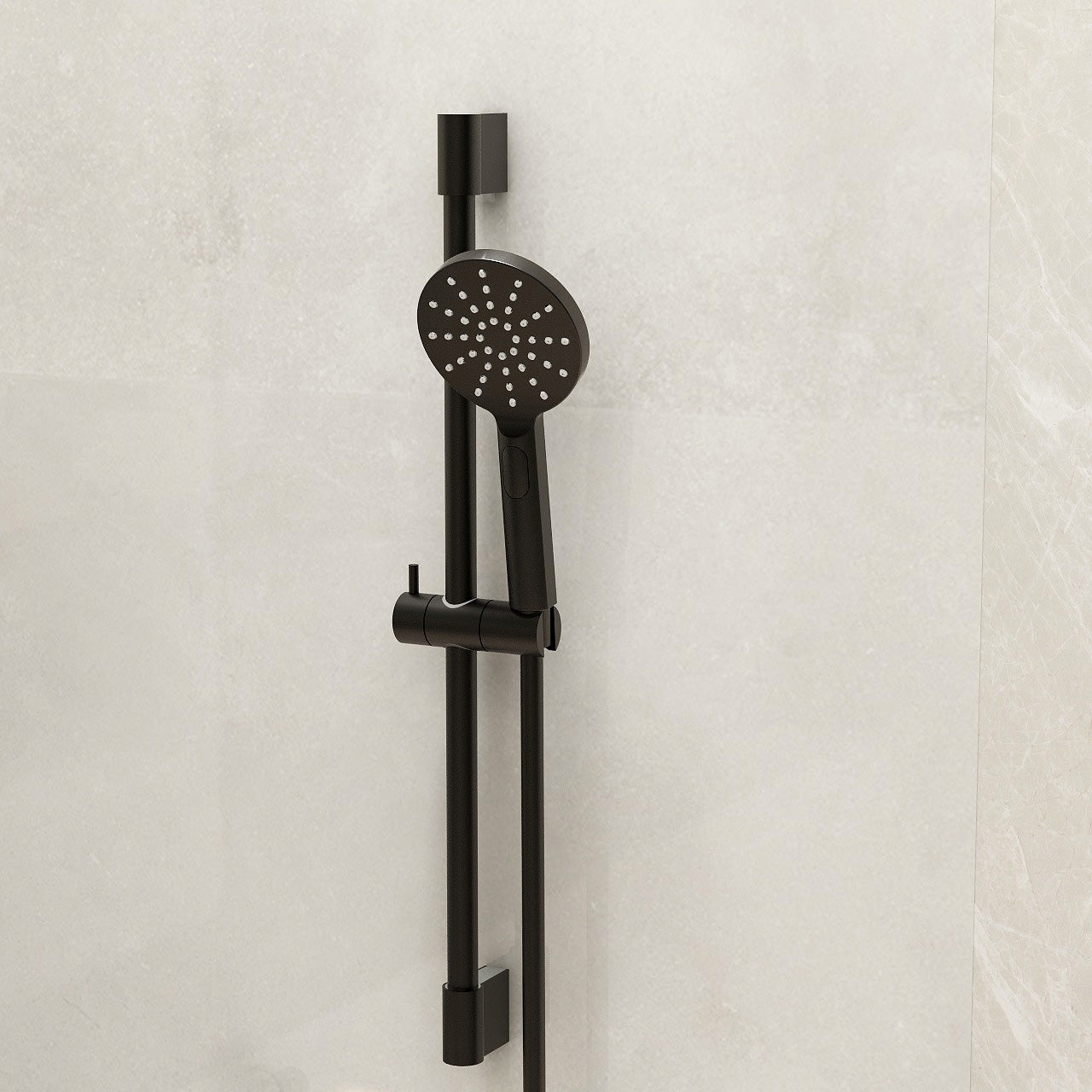 Ravine Slide Rail Kit in Matt Black incl 1.5m hose and Multifunction handset