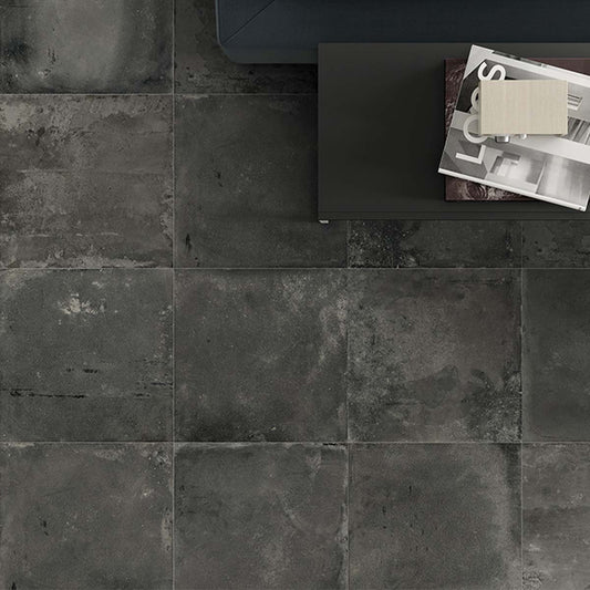Fabrika Anthracite Square Porcelain Tile 500x500mm