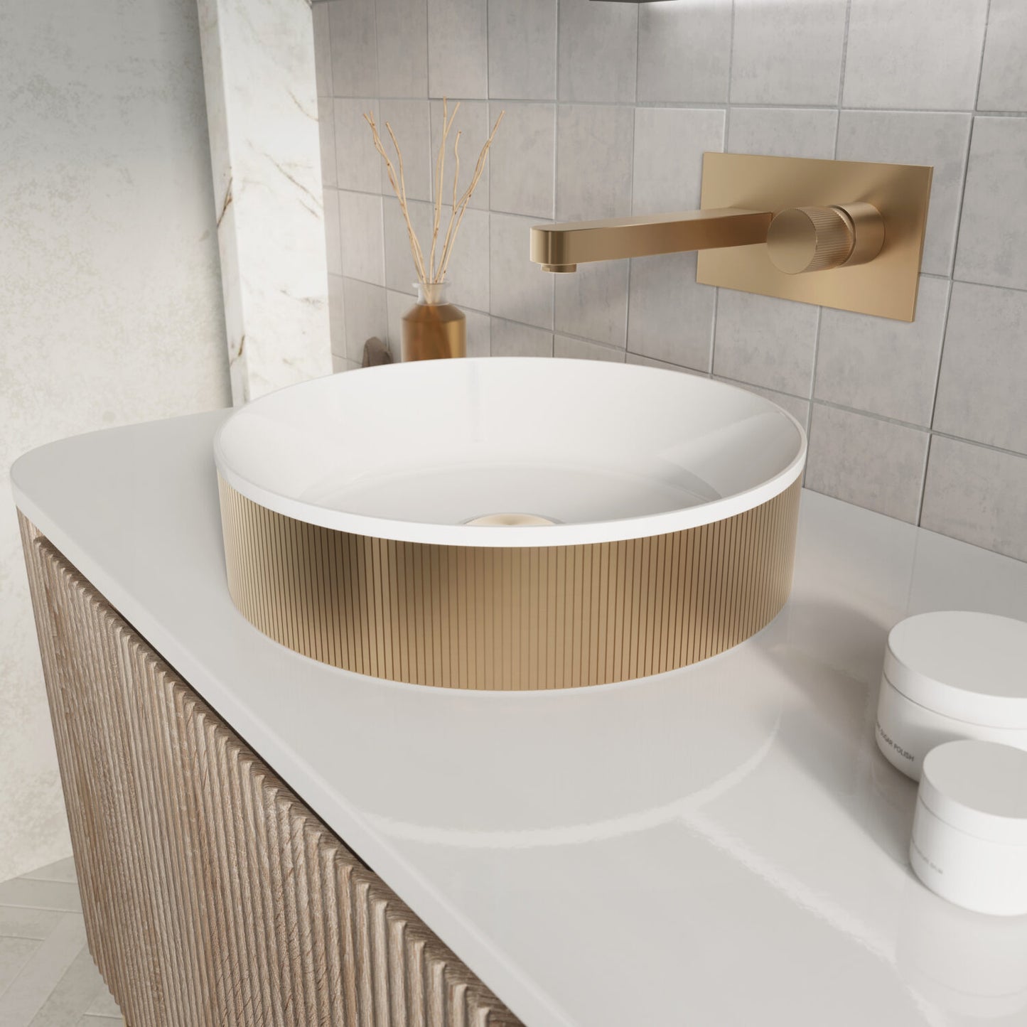 KOKO Fluted Countertop Basin