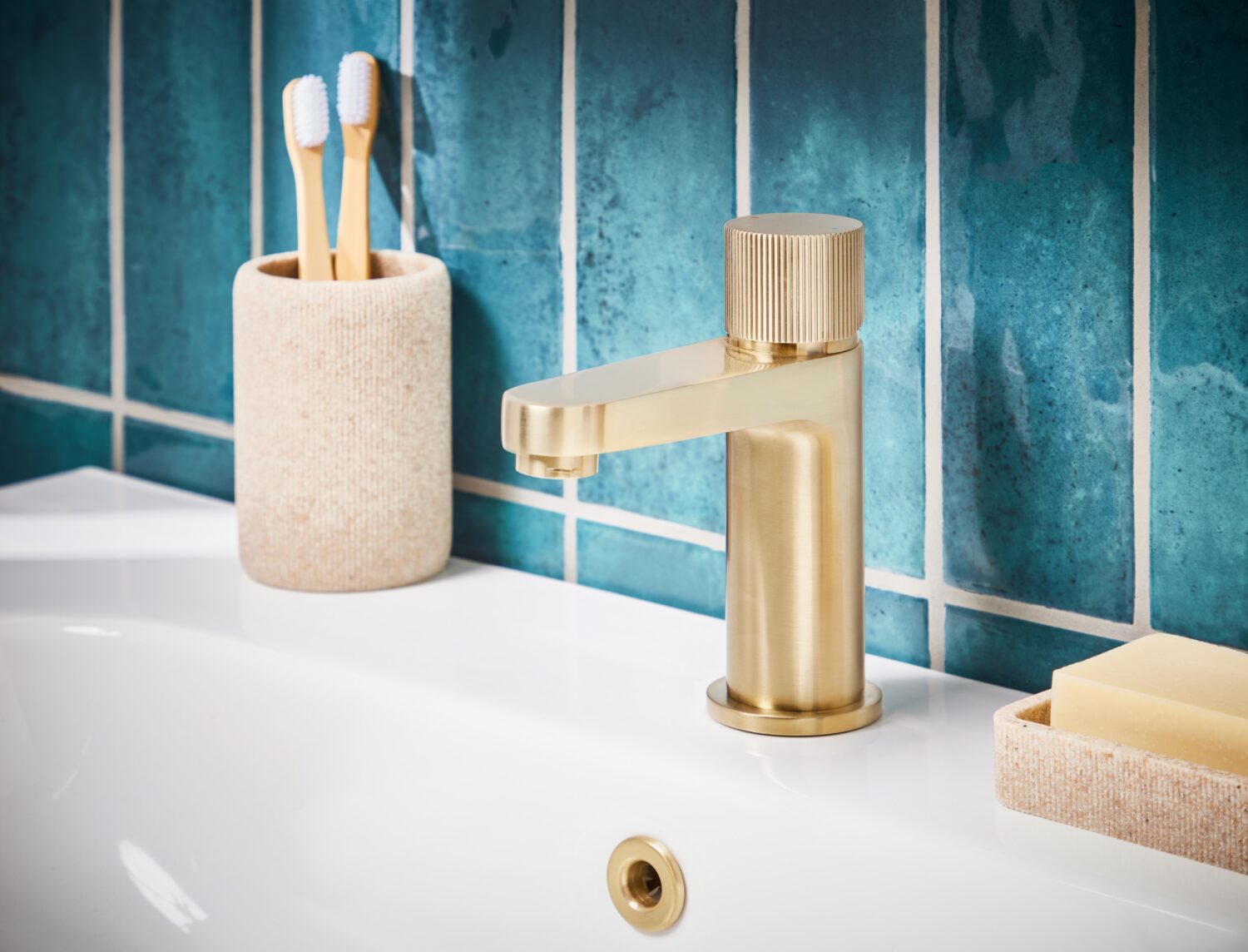 KOKO Mini Basin Mixer Brushed Brass