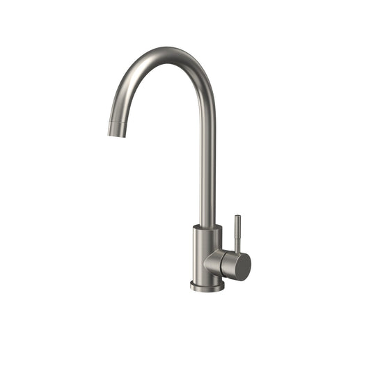 Manhattan Brushed Stainless Steel Kitchen Mixer Tap
