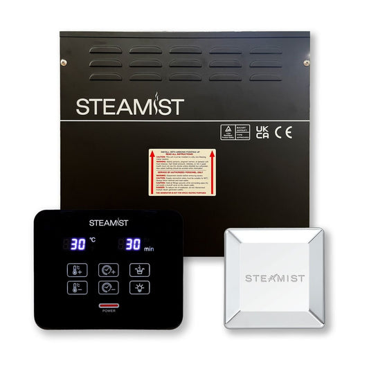Steamist 4.5kw Steam Generator with Controller and White Steam Outlet