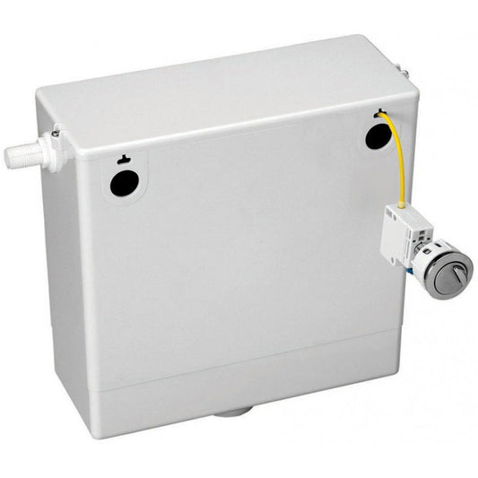 IMEX White Concealed Cable Operated Cistern With Dual Flush Button