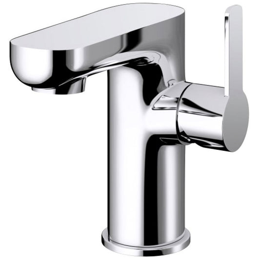 IMEX Alma Chrome Side Lever Basin Mixer Tap With Clicker Waste