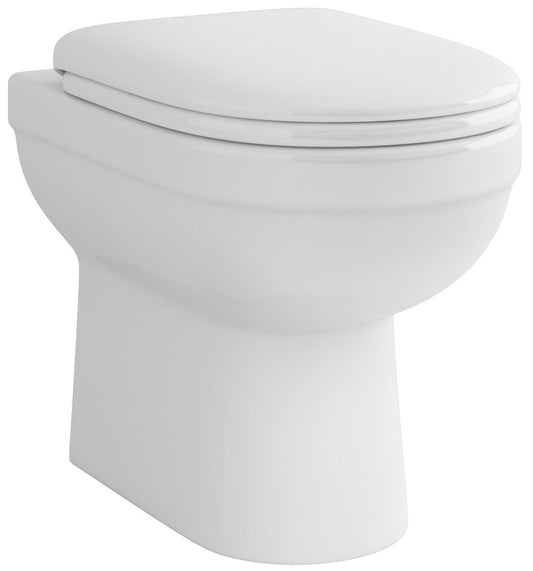 IMEX Ivo White Back-To-Wall WC Bowl 500mm