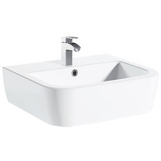 IMEX Essence White 560mm 1 Tap Hole Basin