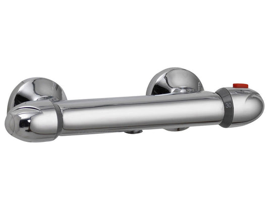 IMEX Thermoforce 1 Chrome Exposed Thermostatic Round Shower Valve