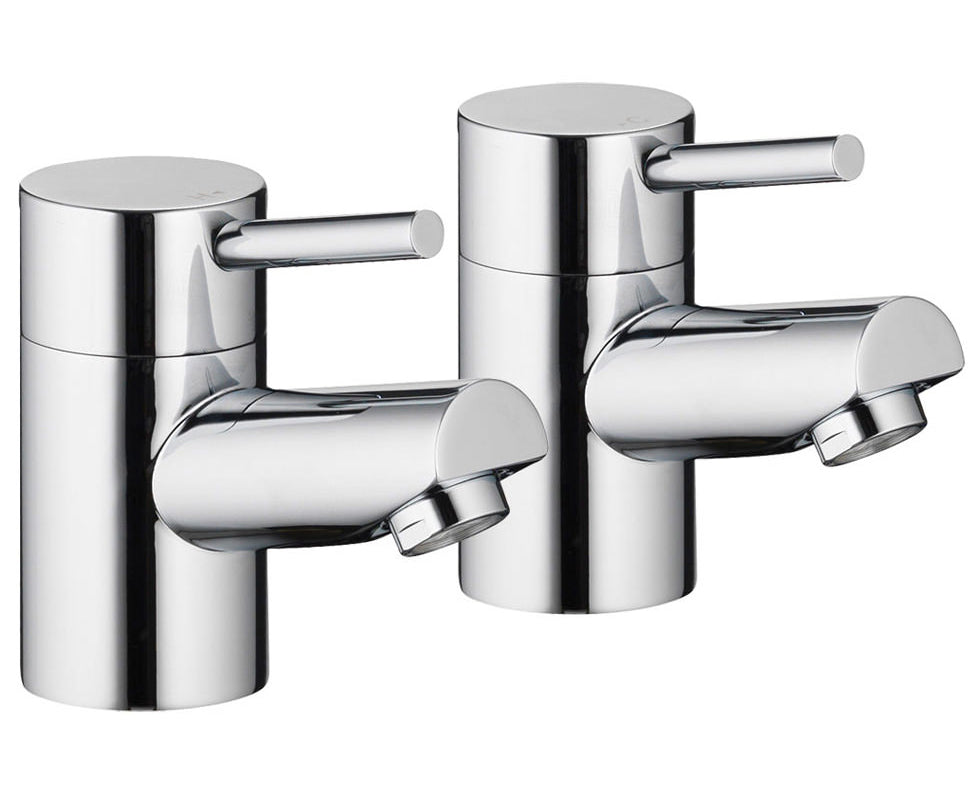 Imex Xcite Pair Of Bath Pillar Chrome Taps