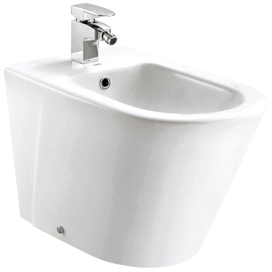 IMEX Arco White Back-To-Wall Bidet 550mm - B1088