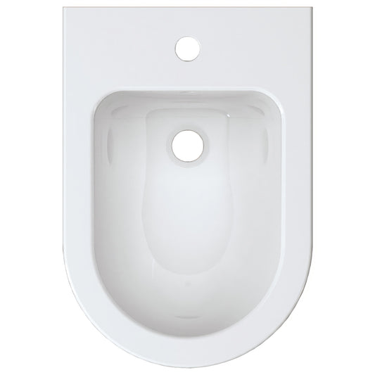 IMEX Arco White 1 Tap Hole Wall Hung Bidet 520mm