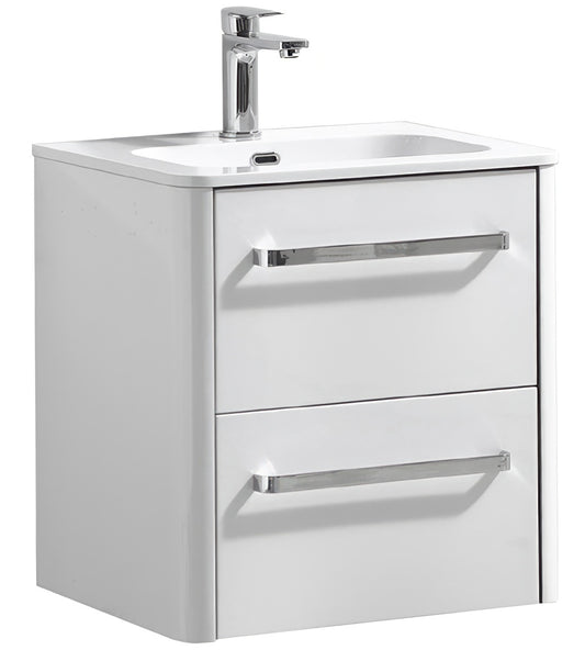 Imex Suburb Double Drawer Wall Mounted Cabinet + Basin Included