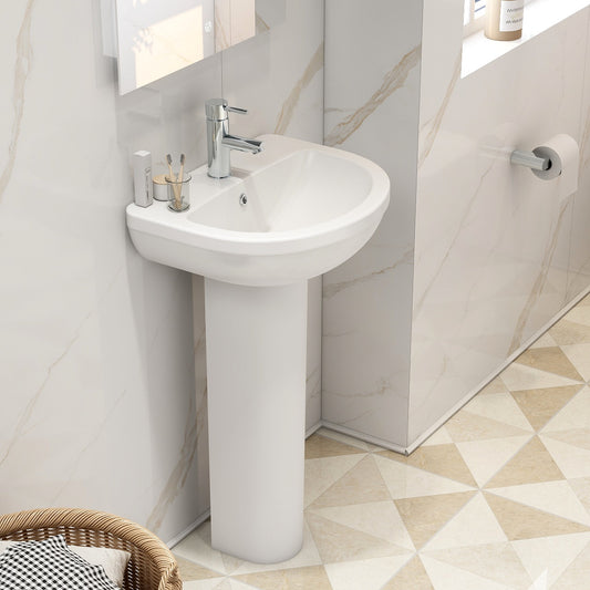 500mm basin with one tap hole