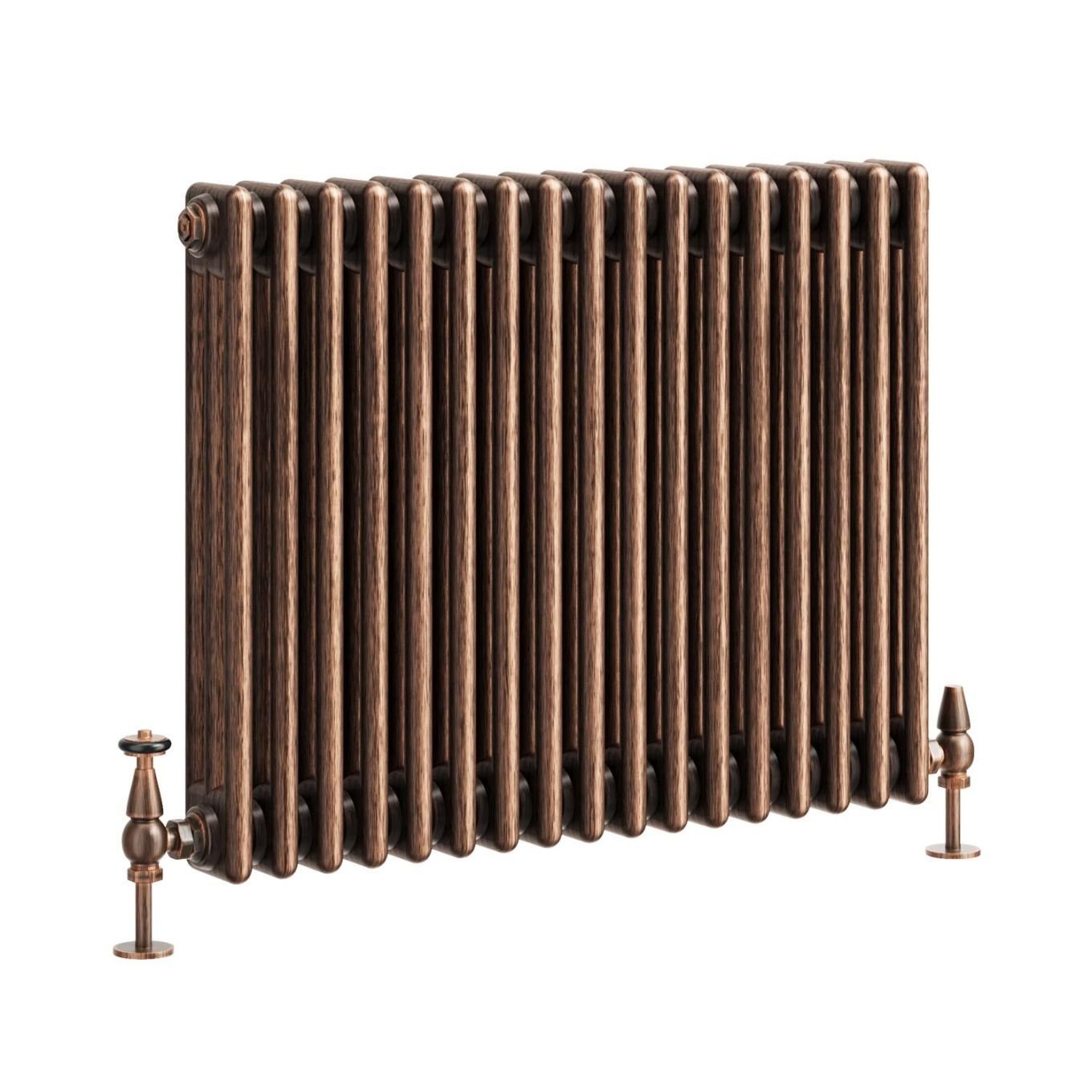 Clement Antique Copper Triple Horizontal Column Radiator 600x785mm