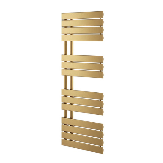 Tarvos Brushed Gold Heated Towel Rail 1400x550mm