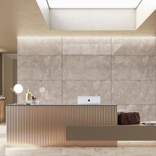 Peninsular Sand 3D Super Matt Porcelain Tile 1200x600mm