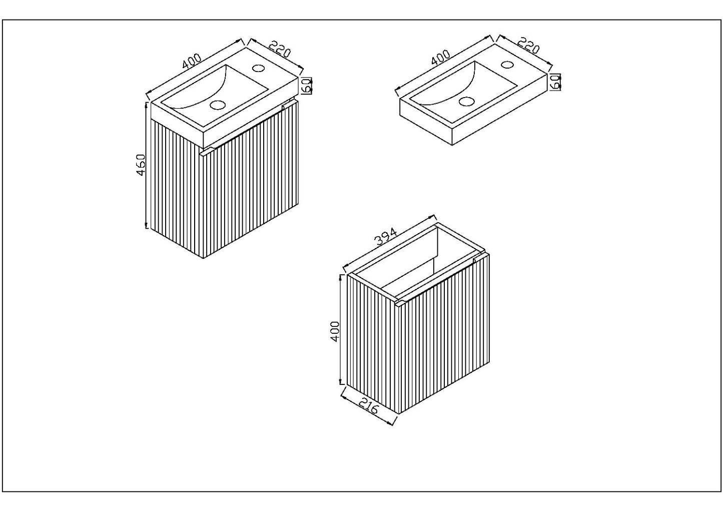 Linea Cloakroom Unit