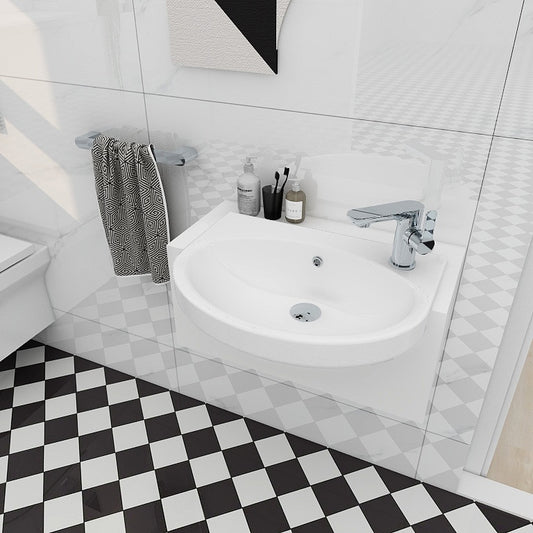 Alma 505mm Short Projection Semi Countertop Basin