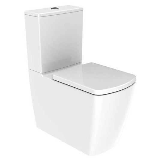 IMEX Ravine White Closed Back 620mm Short Projection Rimless WC With Cistern