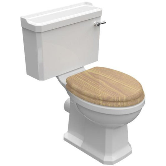 IMEX Wyndham White Traditional Close Coupled WC Bowl And Cistern 690mm