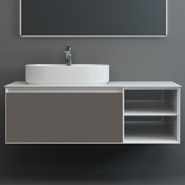 IMEX Essence Single Drawer Cabinet With Storage + Worktop and Counter Top Basin Included