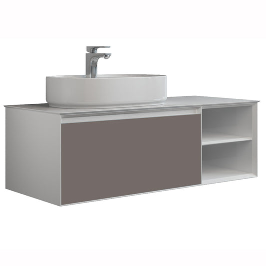 IMEX Essence Single Drawer Cabinet With Storage + Worktop and Counter Top Basin Included