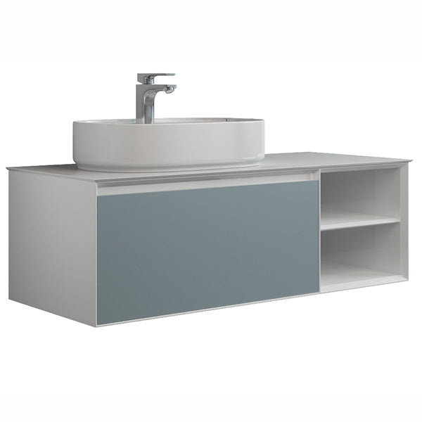 IMEX Essence Single Drawer Cabinet With Storage + Worktop and Counter Top Basin Included