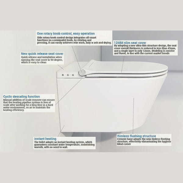 IMEX Essence Wall Hung Rimless Smart WC Pan