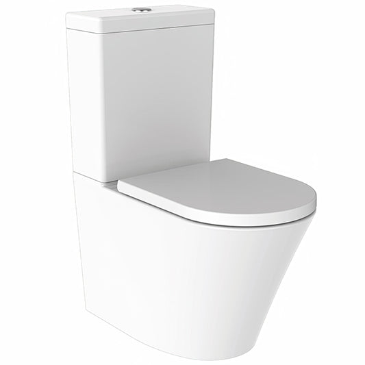 IMEX Arco 665mm Rimless Closed Back Close Coupled White WC Pan With Cistern