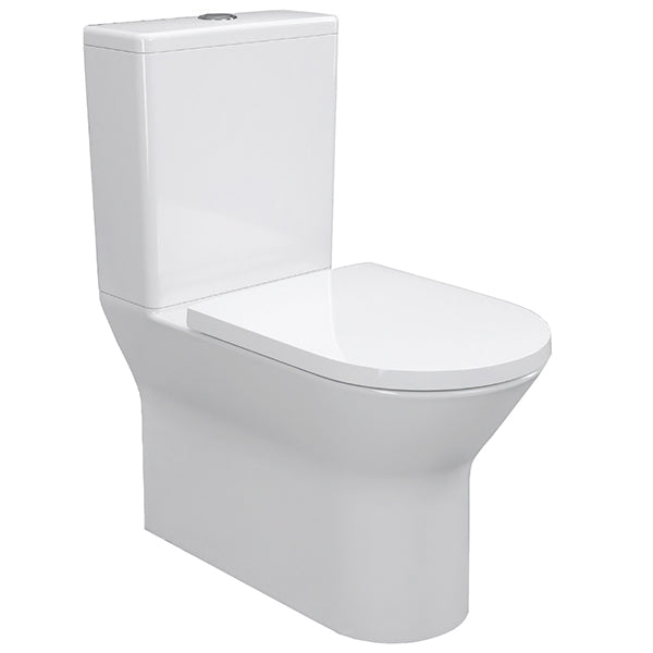 IMEX Blade 660mm Rimless Comfort Height Closed Back Close Coupled White Pan And Cistern