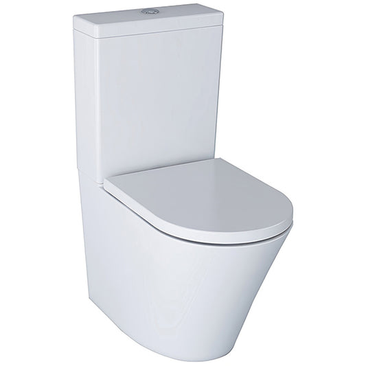 IMEX Arco 610mm Rimless Closed Back Close Coupled WC Pan With Cistern And Seat