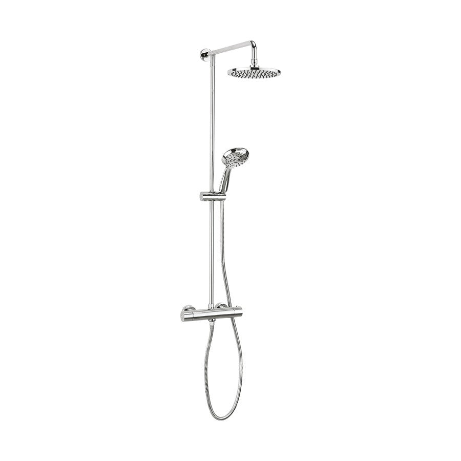 Fusion Multifunction Thermostatic Shower Valve with Fixed Head & Three Mode Shower Kit