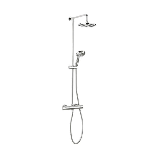 Fusion Multifunction Thermostatic Shower Valve with Fixed Head & Three Mode Shower Kit