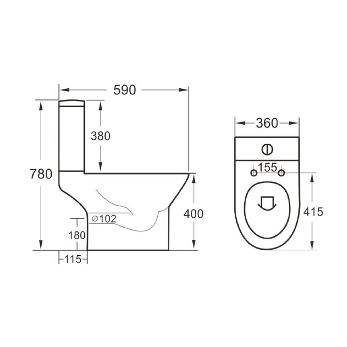 Middleton Rimless Open Back Pan