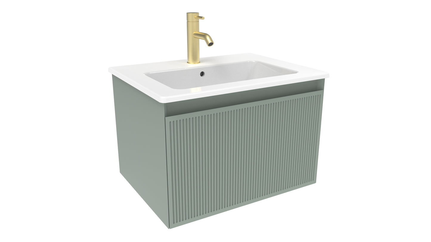 MONUMENT 60cm 1 drawer wall mounted unit