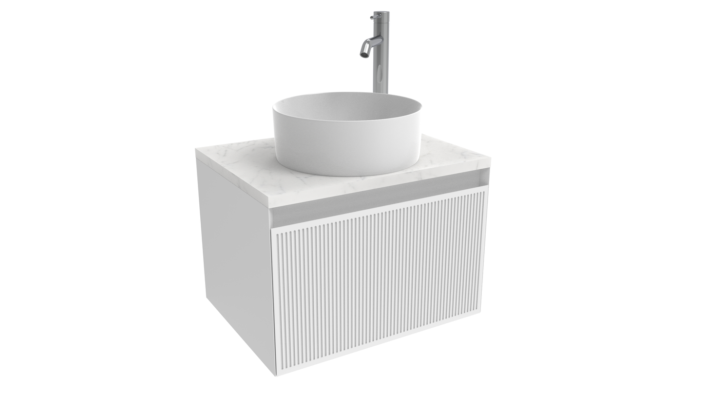 MONUMENT 60cm 1 drawer wall mounted unit