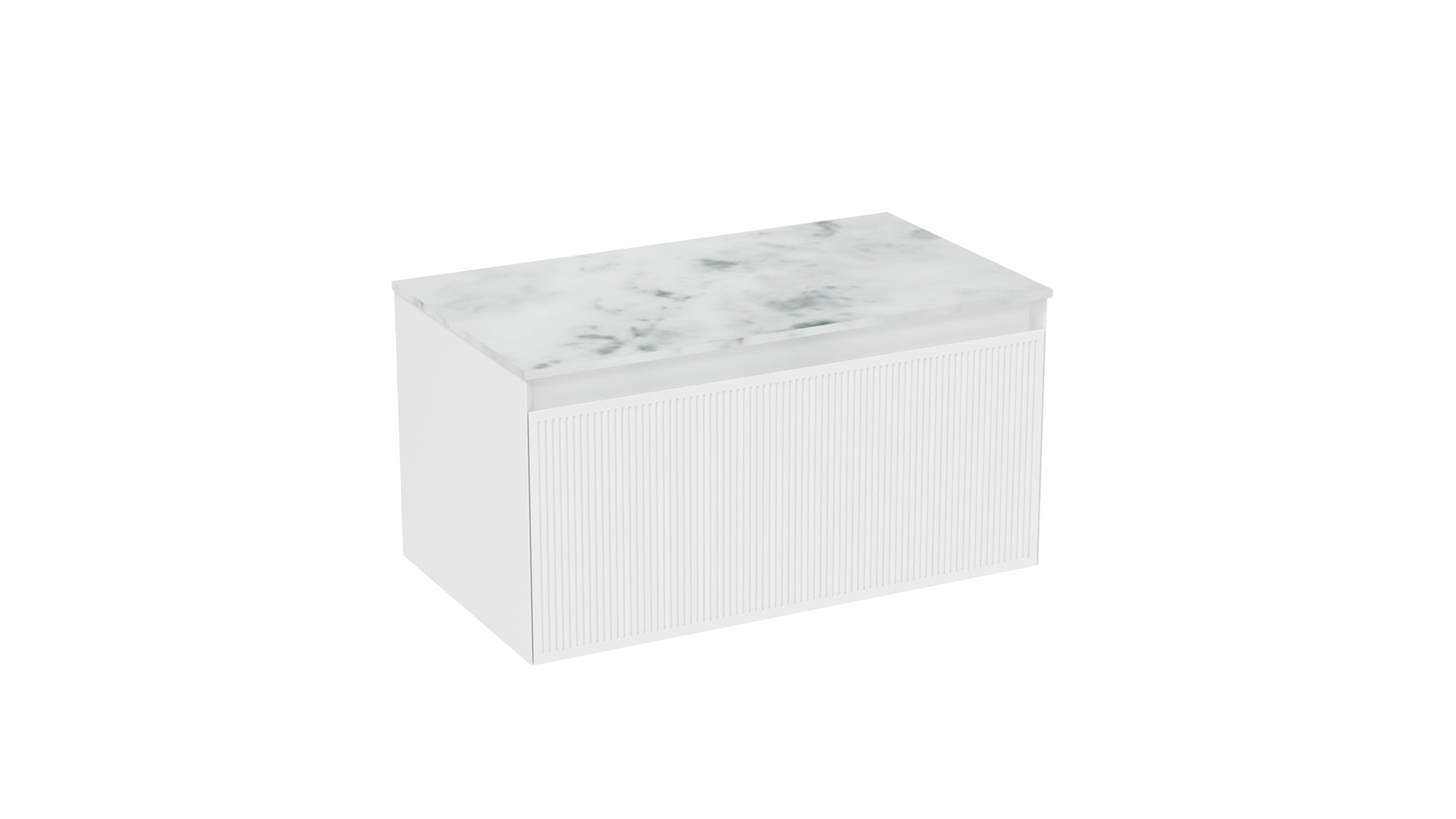 MONUMENT 80cm 1 drawer wall mounted unit