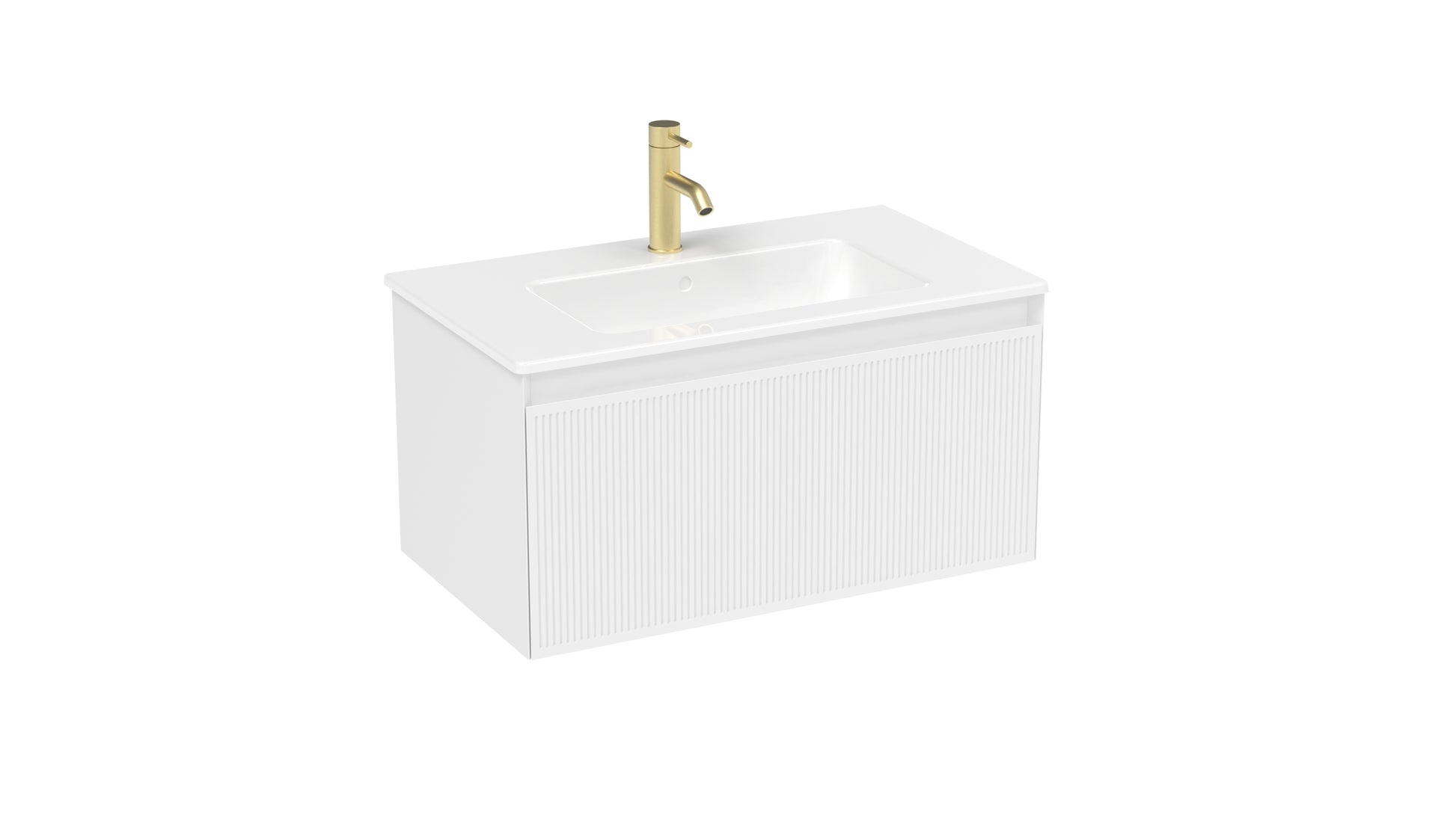 MONUMENT 80cm 1 drawer wall mounted unit