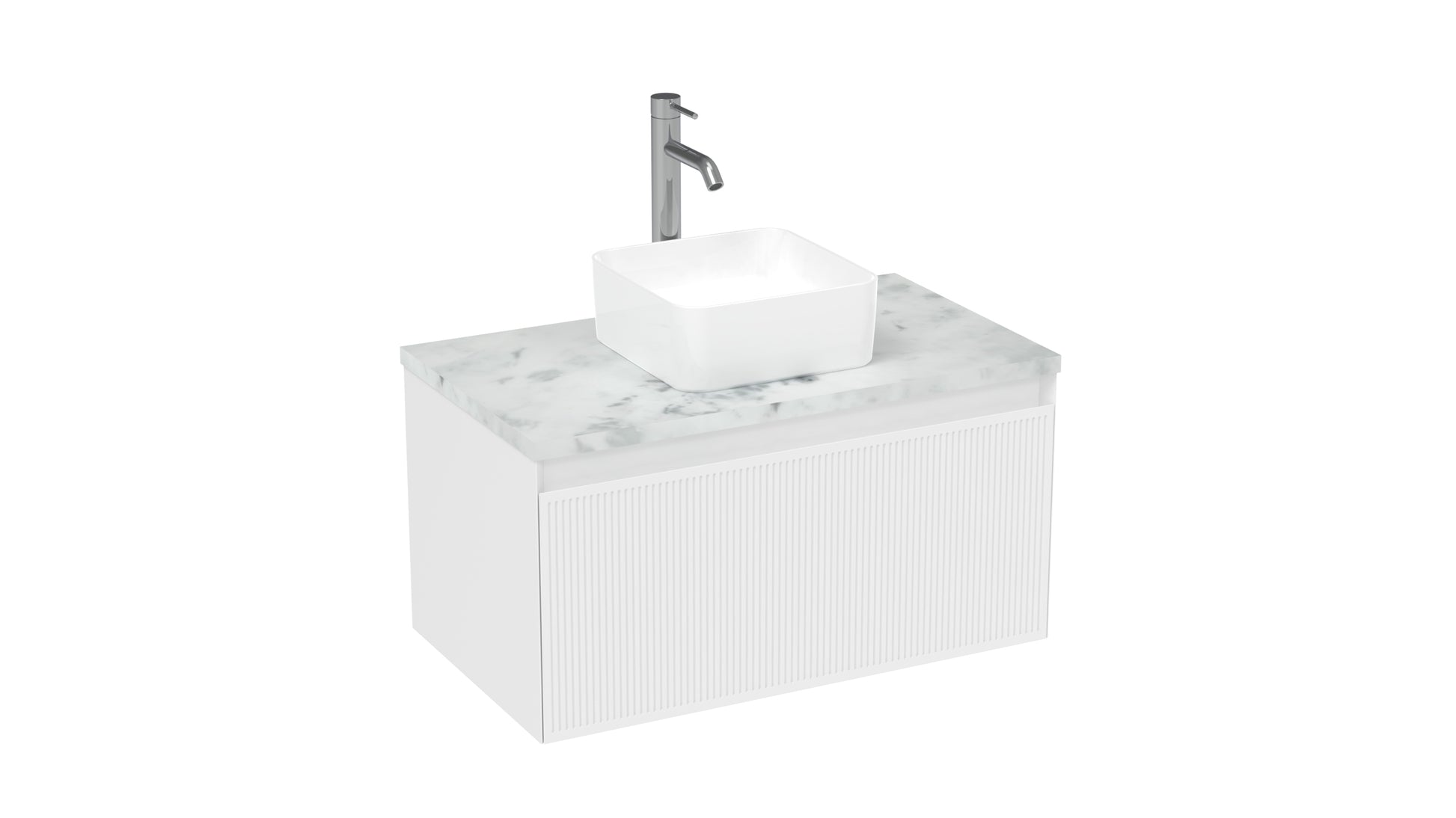 MONUMENT 80cm 1 drawer wall mounted unit