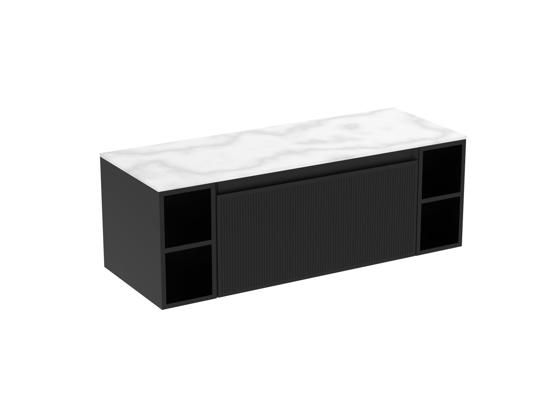 MONUMENT 120cm Kit - 80cm 1 Drawer wall mounted unit, 2 x 20cm Spacers & 120cm Countertop
