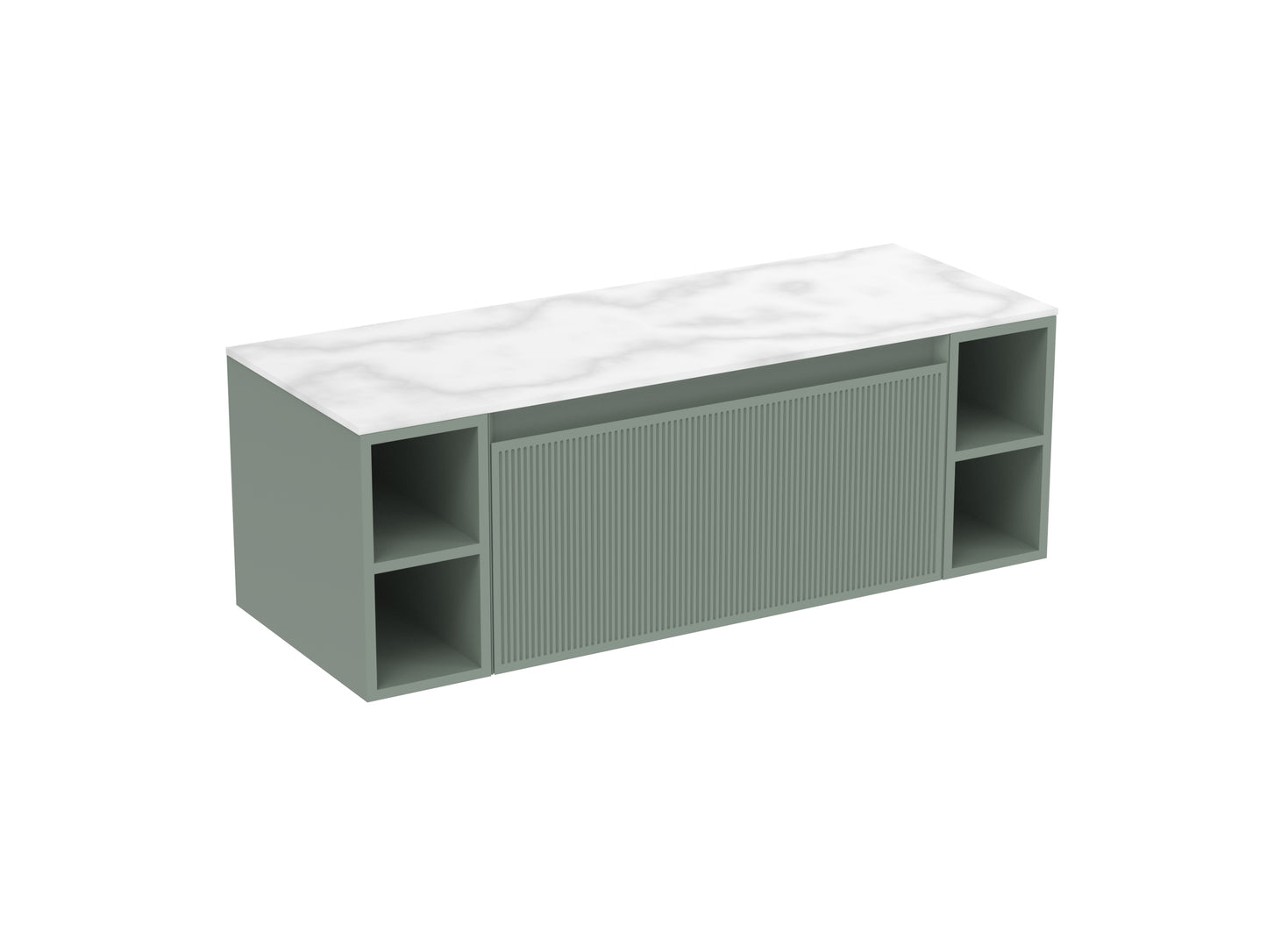 MONUMENT 120cm Kit - 80cm 1 Drawer wall mounted unit, 2 x 20cm Spacers & 120cm Countertop