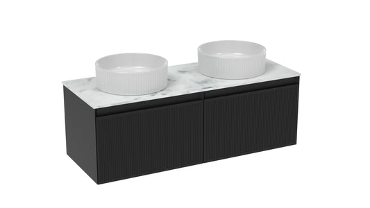 MONUMENT 120cm Kit - 2 x 60cm 1 Drawer Wall Mounted Unit & 120cm Countertop