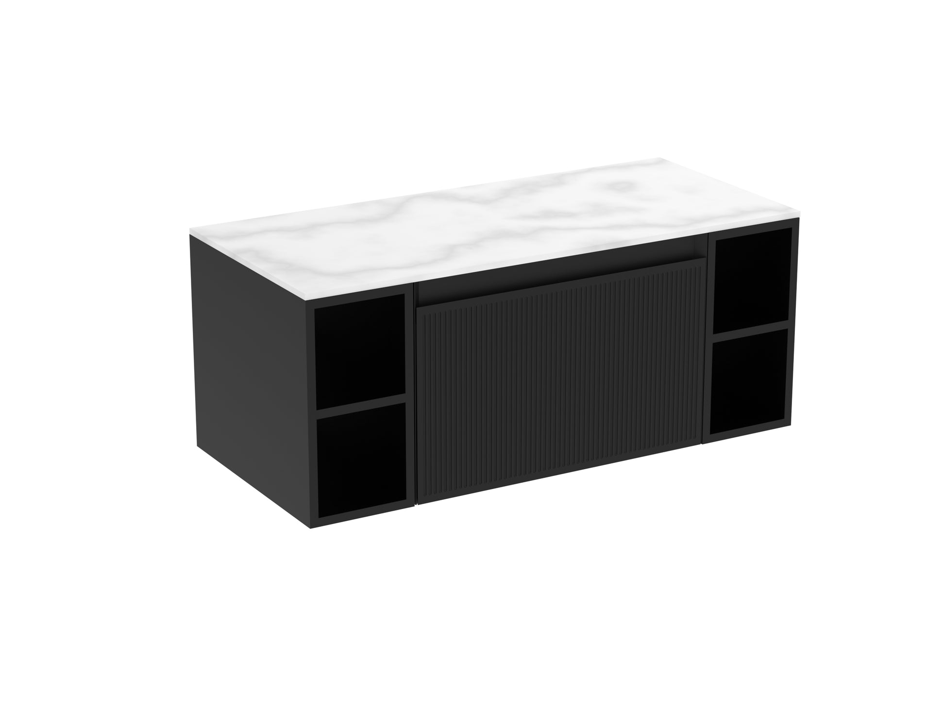 MONUMENT 100cm Kit - 60cm 1 Drawer wall mounted unit, 2 x 20cm Spacers & 100cm Countertop