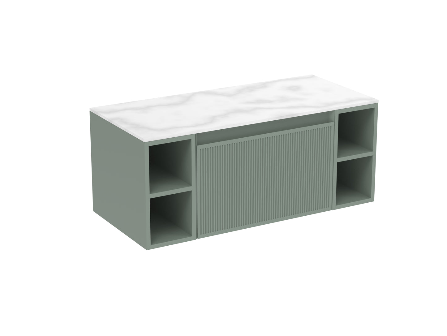 MONUMENT 100cm Kit - 60cm 1 Drawer wall mounted unit, 2 x 20cm Spacers & 100cm Countertop