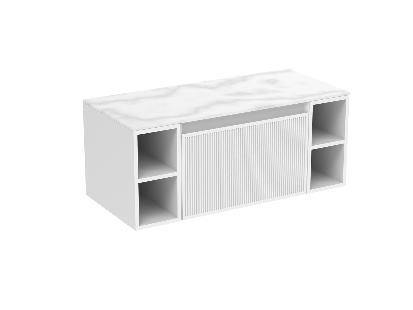 MONUMENT 100cm Kit - 60cm 1 Drawer wall mounted unit, 2 x 20cm Spacers & 100cm Countertop